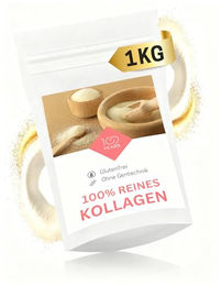 100years Kollagen Pulver Typ I und Typ III 1kg zuckerfrei und ohne Zusatzstoffe – Bild 1 von 4