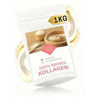 Produktbild von 100years Kollagen Pulver Typ I und Typ III 1kg zuckerfrei und ohne Zusatzstoffe