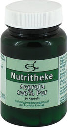 11 A Nutritheke Acerola Kapseln 30 Stück glutenfrei laktosefrei ohne Zusatzstoffe – Bild 1 von 2