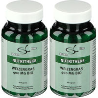 Produktbild von 11A Nutritheke Weizengras 400 mg Bio Kapseln vegan glutenfrei laktosefrei