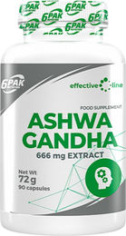 6PAK Nutrition Ashwagandha 666 mg 90 Kapseln – Bild 1 von 1