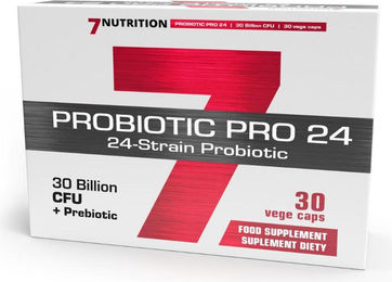 7Nutrition Probiotic PRO 24 Probiotikum mit 24 Stämmen und 30 Milliarden KBE in vegetarischen Kapseln vegan – Bild 1 von 2