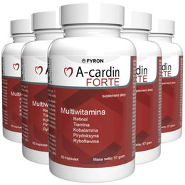 A-Cardin Forte hochdosierte Kapseln mit Vitaminen und Mineralien vegan pflanzlich 300 Kapseln – Bild 1 von 3