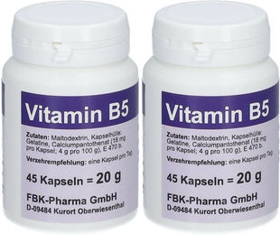 Aalborg-Pharma Vitamin B5 Pantothensäure Kapseln – Bild 1 von 1