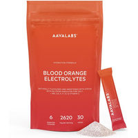 Produktbild von Aavalabs Elektrolyt Pulver Blutorange mit Magnesium und Kalium, zuckerfrei und glutenfrei, Sticks