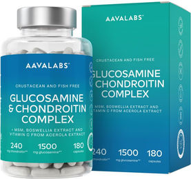 Aavalabs Glucosamin Boswellia MSM Kapseln glutenfrei 180 Kapseln – Bild 1 von 3