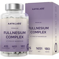 Produktbild von Aavalabs Magnesium Komplex vegan und glutenfrei 180 Kapseln