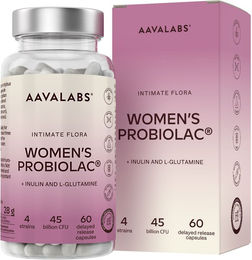 Aavalabs Probiotika für Frauen 45 Mrd. KBE Kapseln glutenfrei und laktosefrei – Bild 1 von 4