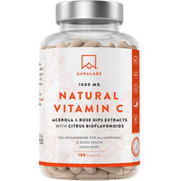 Produktbild von Aavalabs Vitamin C mit Acerola, Camu-Camu und Hagebutte, 180 Kapseln, natürlich