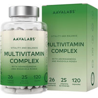 Produktbild von Aavalabs Zink Biotin Selen Kombi Kapseln vegan und glutenfrei 120 Stück
