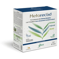 Produktbild von Aboca METARECOD Akazienfaser Granulat mit Orangengeschmack und Pfirsichgeschmack 40 Beutel à 2,5 g