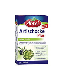 Abtei Artischocke plus Olivenöl Kapseln glutenfrei und laktosefrei, 30 Kapseln – Bild 1 von 2
