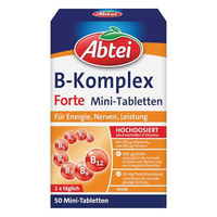Produktbild von Abtei B-Komplex Forte Anti-Stress-Komplex glutenfrei Lutschtabletten 50 Stück
