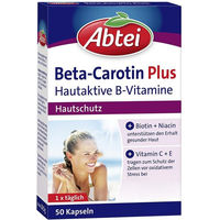 Produktbild von Abtei Beta-Carotin Plus mit B-Vitaminen Kapseln 50 Stück