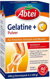 Abtei Gelatine Plus mit Vitamin C Pulver glutenfrei 400 g – Bild 1 von 2