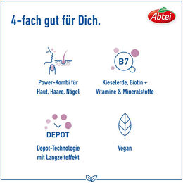 Abtei Kieselerde Biotin Plus Tabletten – Bild 1 von 2