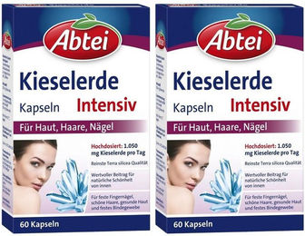 Abtei Kieselerde Intensiv Kapseln laktosefrei und glutenfrei 120 Stück – Bild 1 von 2