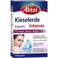 Produktbild von Abtei Kieselerde Intensiv Kapseln laktosefrei und glutenfrei für Erwachsene 60 Kapseln