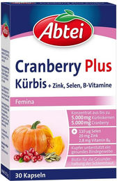 Abtei Kürbis Plus Cranberry Kapseln mit Kräuter-Komplex 30 Stück – Bild 1 von 2