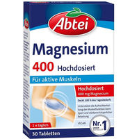 Produktbild von Abtei Magnesium 400 Oxid Tabletten 30 Stück hochdosiert