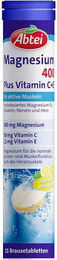 Abtei Magnesium 400 Plus Vitamin C + E Brausetabletten glutenfrei 15 Stück – Bild 1 von 3