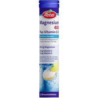 Produktbild von Abtei Magnesium 400 Plus Vitamin C + E Brausetabletten glutenfrei 15 Stück