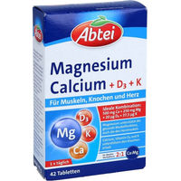 Produktbild von Abtei Magnesium Calcium Vitamin D3 Vitamin K Tabletten 42 Stück