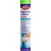 Produktbild von Abtei Magnesium + Kalium Aktiv Plus Brausetabletten 15 Stück