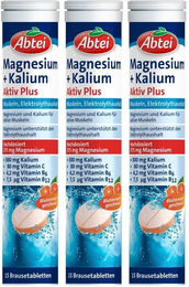 Abtei Magnesium Kalium Aktiv Plus Brausetabletten Orange für Erwachsene und Sportler – Bild 1 von 1