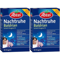 Produktbild von Abtei Nachtruhe Baldrian Schlaf-Dragees glutenfrei und ohne Gelatine 180 Stück
