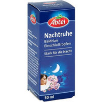 Produktbild von Abtei Nachtruhe Einschlaftropfen mit Baldrian laktosefrei und glutenfrei 100 ml
