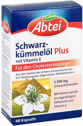 Abtei Schwarzkümmelöl Plus Kapseln 48 Stück – Bild 1 von 3