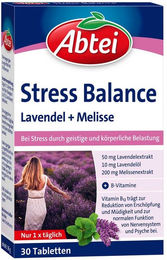 Abtei Stress Balance Lavendel und Melisse Tabletten 30 Stück – Bild 1 von 3
