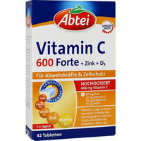Produktbild von Abtei Vitamin C 600 Ascorbinsäure Tabletten 42 Stück