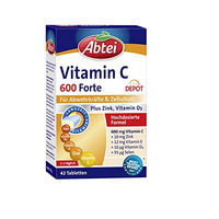 Produktbild von Abtei Vitamin C 600 Forte mit Zink und Vitamin D3 hochdosierte Tabletten 42 Stück