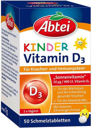 Abtei Vitamin D3 Lutschtabletten für Kinder 400 IE – Bild 1 von 2
