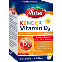 Produktbild von Abtei Vitamin D3 Lutschtabletten für Kinder 400 IE