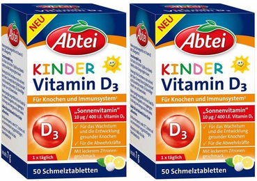 Abtei Vitamin D3 Lutschtabletten für Kinder – Bild 1 von 1