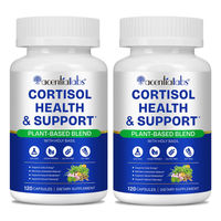Produktbild von Acential Labs Cortisol Support Komplex Ashwagandha und Magnesium Kapseln vegan und glutenfrei, 2x 120 Kapseln