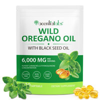 Produktbild von Acential Labs Oregano Öl und Schwarzkümmelöl Kapseln, 120 Stück, glutenfrei und laktosefrei