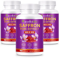 Produktbild von Acential Labs Safran Extrakt mit Vitamin B2 hochdosiert 88,5 mg 90 Kapseln vegan laktosefrei glutenfrei