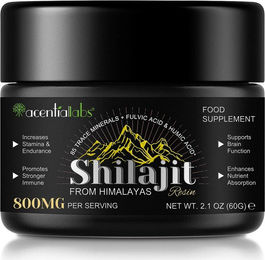 Acential Labs Shilajit Himalaya Harz mit Fulvinsäure ohne Zusatzstoffe – Bild 1 von 1
