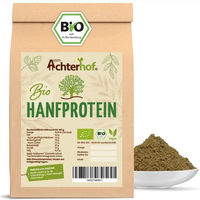 Produktbild von Achterhof Bio Hanf Protein Pulver vegan glutenfrei neutral