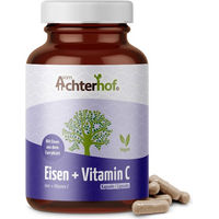 Produktbild von Achterhof Eisen + Vitamin C Kapseln vegan 180 Stück