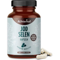 Produktbild von Achterhof Jod und Selen Kapseln mit Kelp und Natriumselenit 180 Kapseln