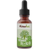 Produktbild von Achterhof Vitamin D3 + K2 Tropfen mit 1000 IE vegan