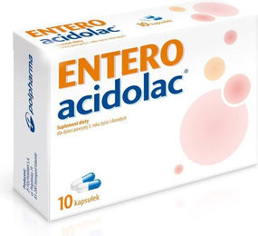 Acidolac Junior Polpharma 550 mg Kapseln für Kinder und Erwachsene glutenfrei 10 Kapseln – Bild 1 von 1