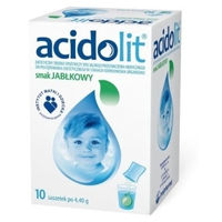 Produktbild von Acidolit Pulver Apfelgeschmack von POLPHARMA 10 Beutel
