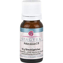 ACIDUM SILICICUM C 30 Spagyra Globuli Silizium 10 g – Bild 1 von 1