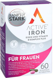 ActiveIron Eisen und Vitamin B Komplex Plus Kapseln für Frauen – Bild 1 von 1